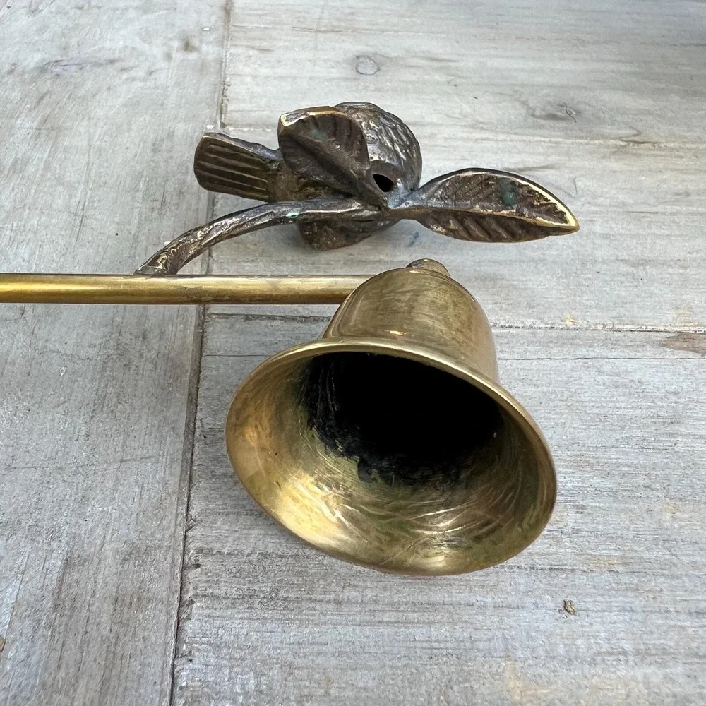 Vintage Brass Bird Candle Snuffer